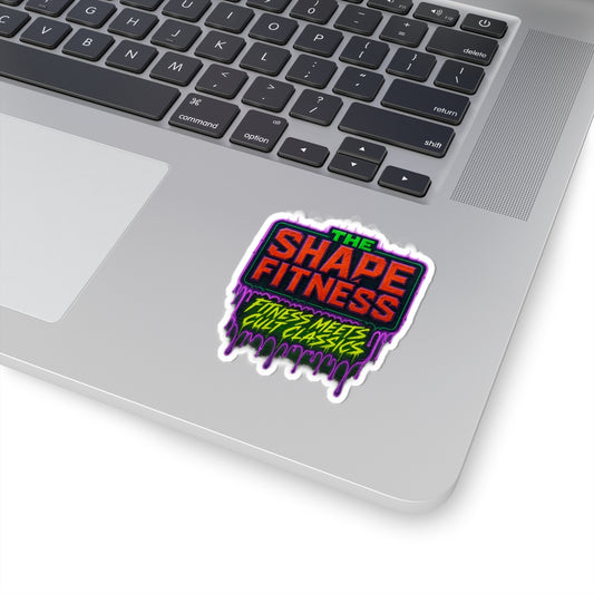 The Shape Fitness — Purple Drip Kiss-Cut Sticker