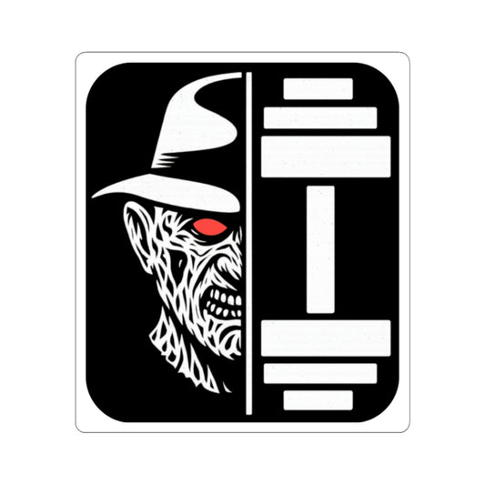 Nightmare Iron Demon — Kiss-Cut Sticker (Halloween Edition)