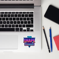 Retro Logo Sticker — The Shape Fitness (80s Edition)