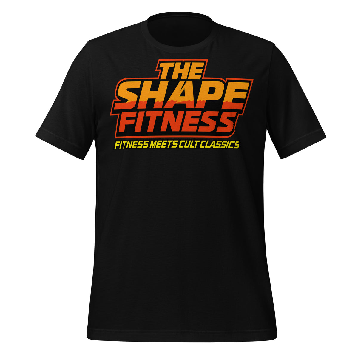 Heatwave Synthwave Logo Tee — Iron Demon Back Print | The Shape Fitness