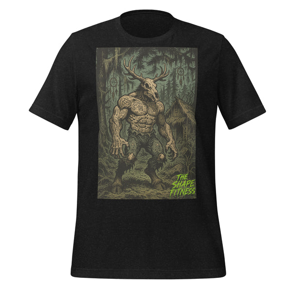 THE BUFF WENDIGO Tee — Forest Cryptid, Gym Menace (Halloween Edition)