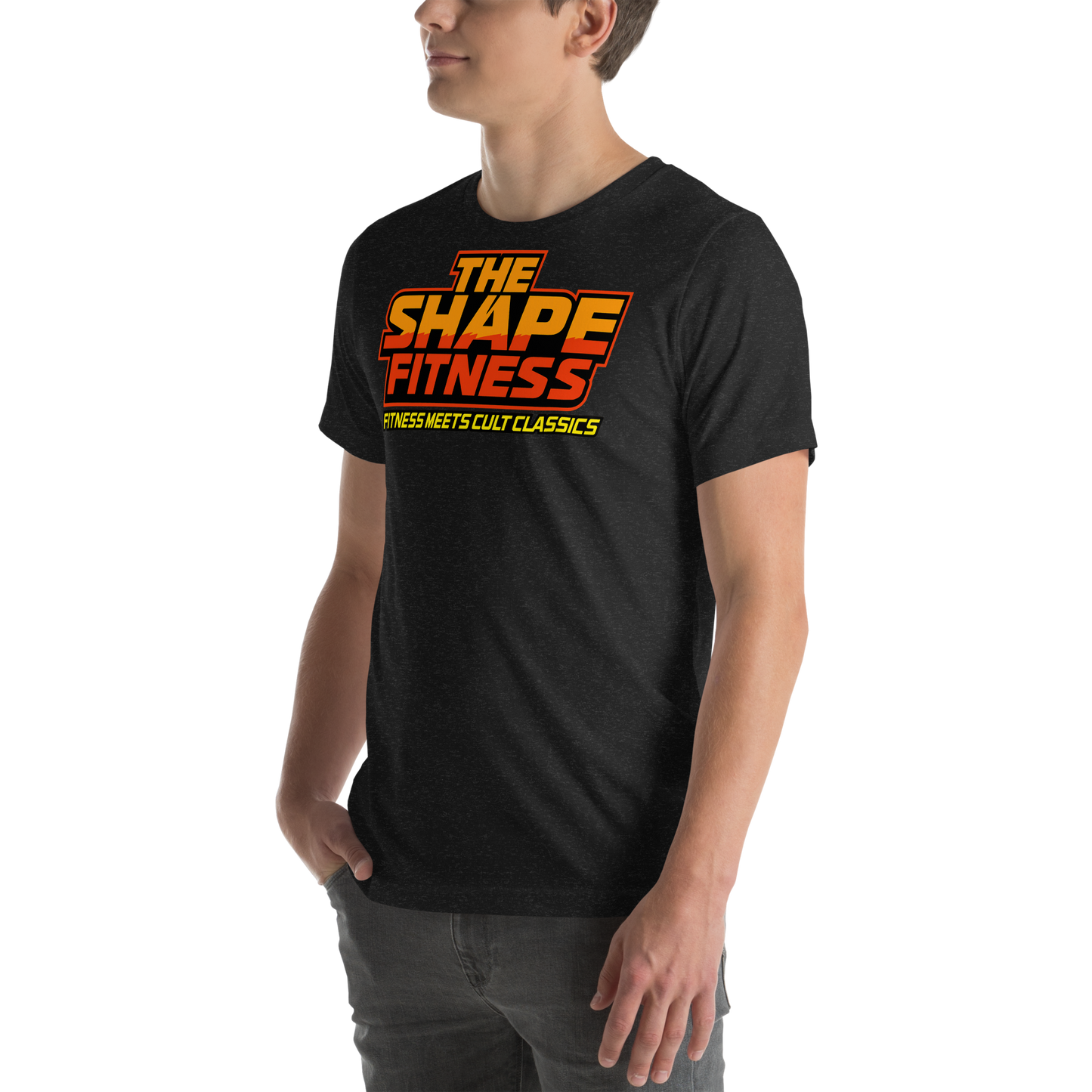 Heatwave Synthwave Logo Tee — Iron Demon Back Print | The Shape Fitness