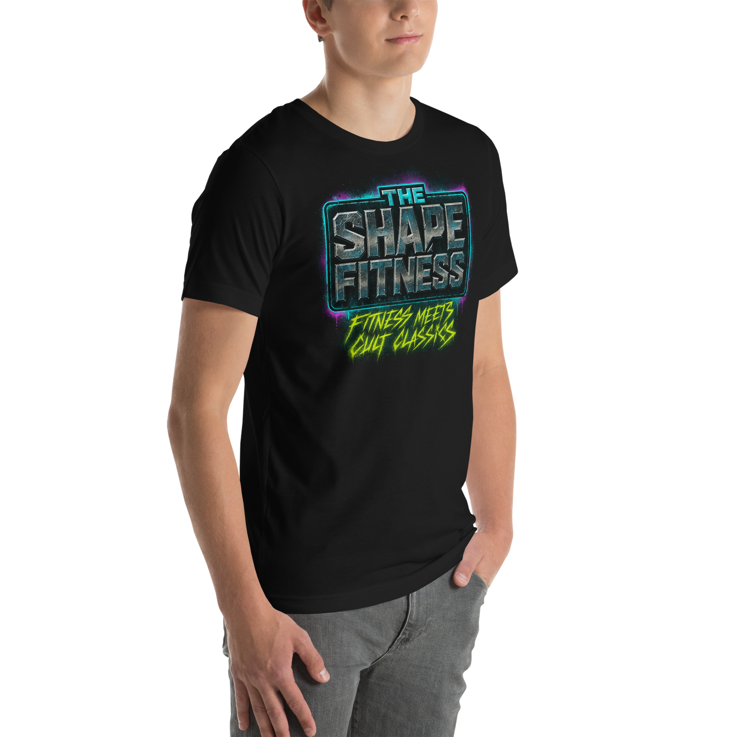 Chrome Logo Tee — Iron Demon Back Print | The Shape Fitness