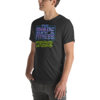 Purple Chrome Logo Tee — Iron Demon Back Print | The Shape Fitness