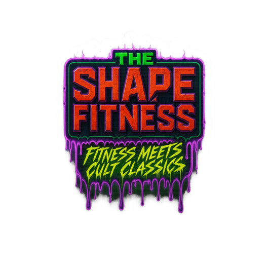 The Shape Fitness — Purple Drip Kiss-Cut Sticker