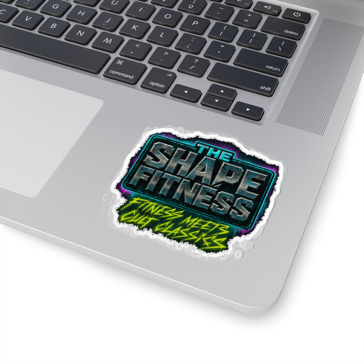 The Shape Fitness — Chrome Kiss-Cut Sticker (Jagged)