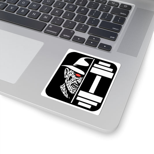 Nightmare Iron Demon — Kiss-Cut Sticker (Halloween Edition)