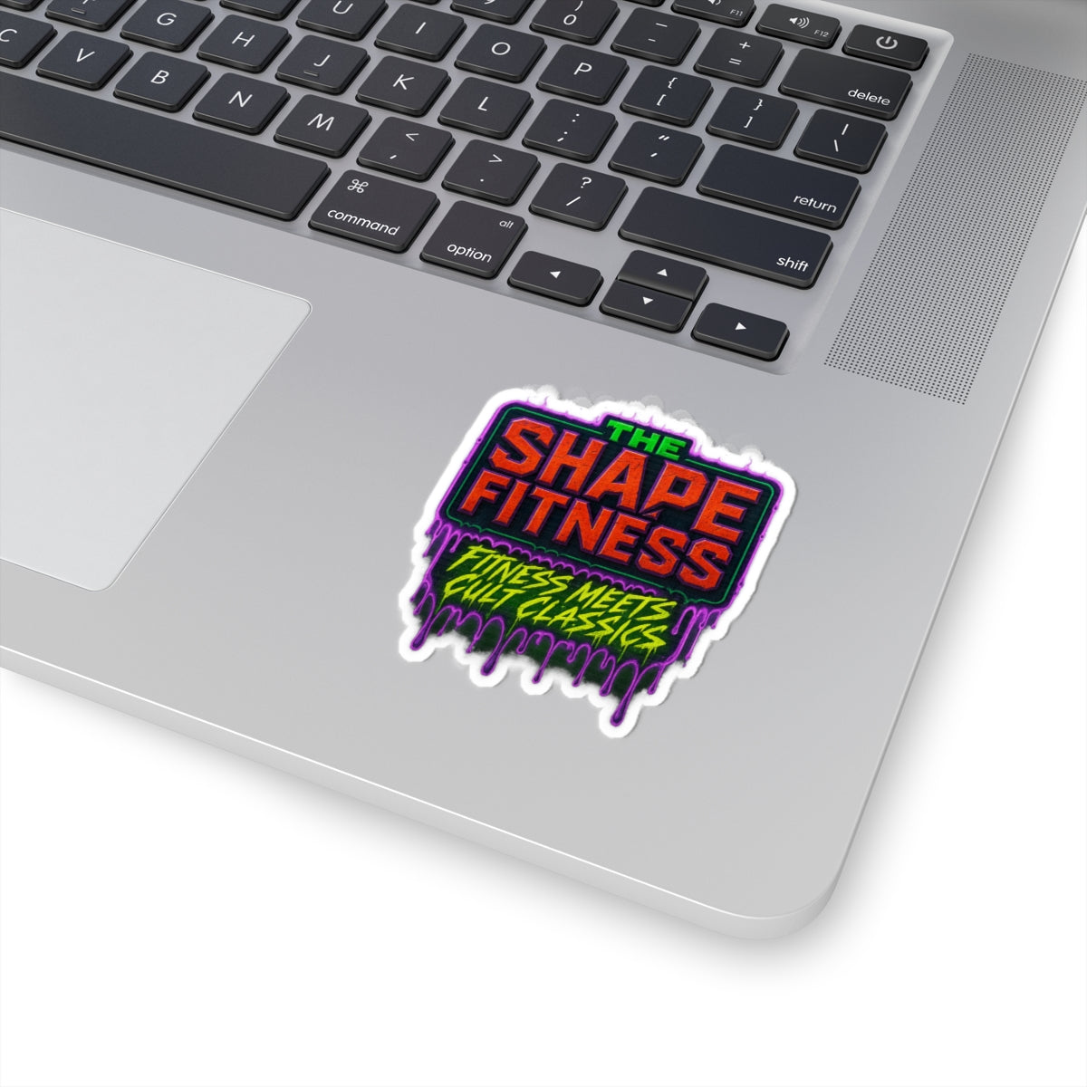The Shape Fitness — Purple Drip Kiss-Cut Sticker