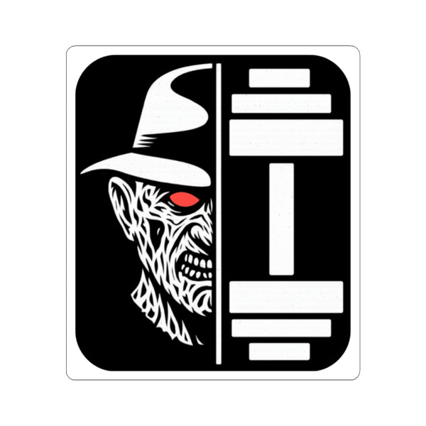Nightmare Iron Demon — Kiss-Cut Sticker (Halloween Edition)