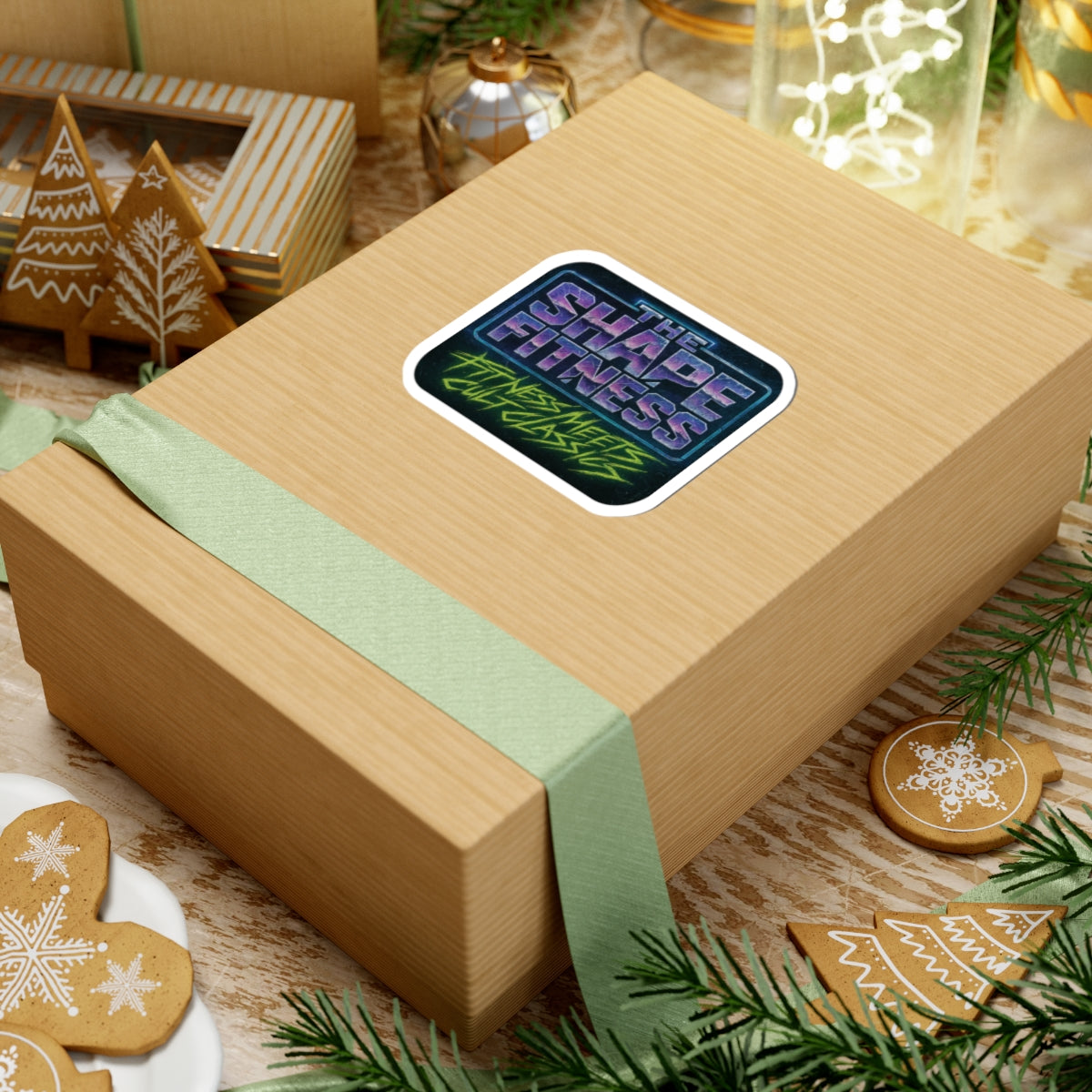 The Shape Fitness — Purple Chrome Kiss-Cut Sticker