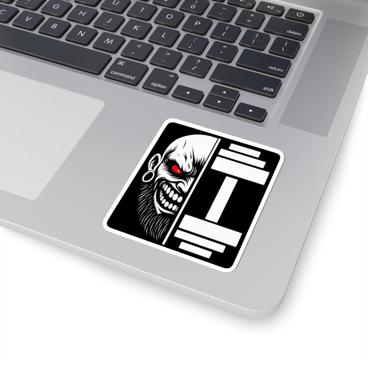 Iron Demon — Split Dumbbell Kiss-Cut Sticker