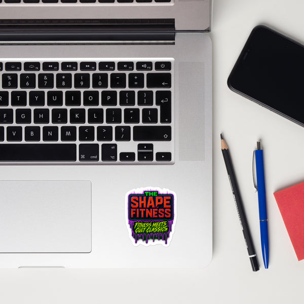 The Shape Fitness Purple Drip Logo Die-Cut Sticker