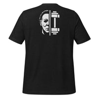 THE SHAPE NEVER RESTS Tee — IYKYK Menace (Halloween Edition)
