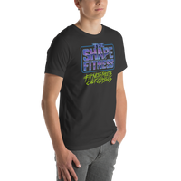 Purple Chrome Logo Tee — Iron Demon Back Print | The Shape Fitness
