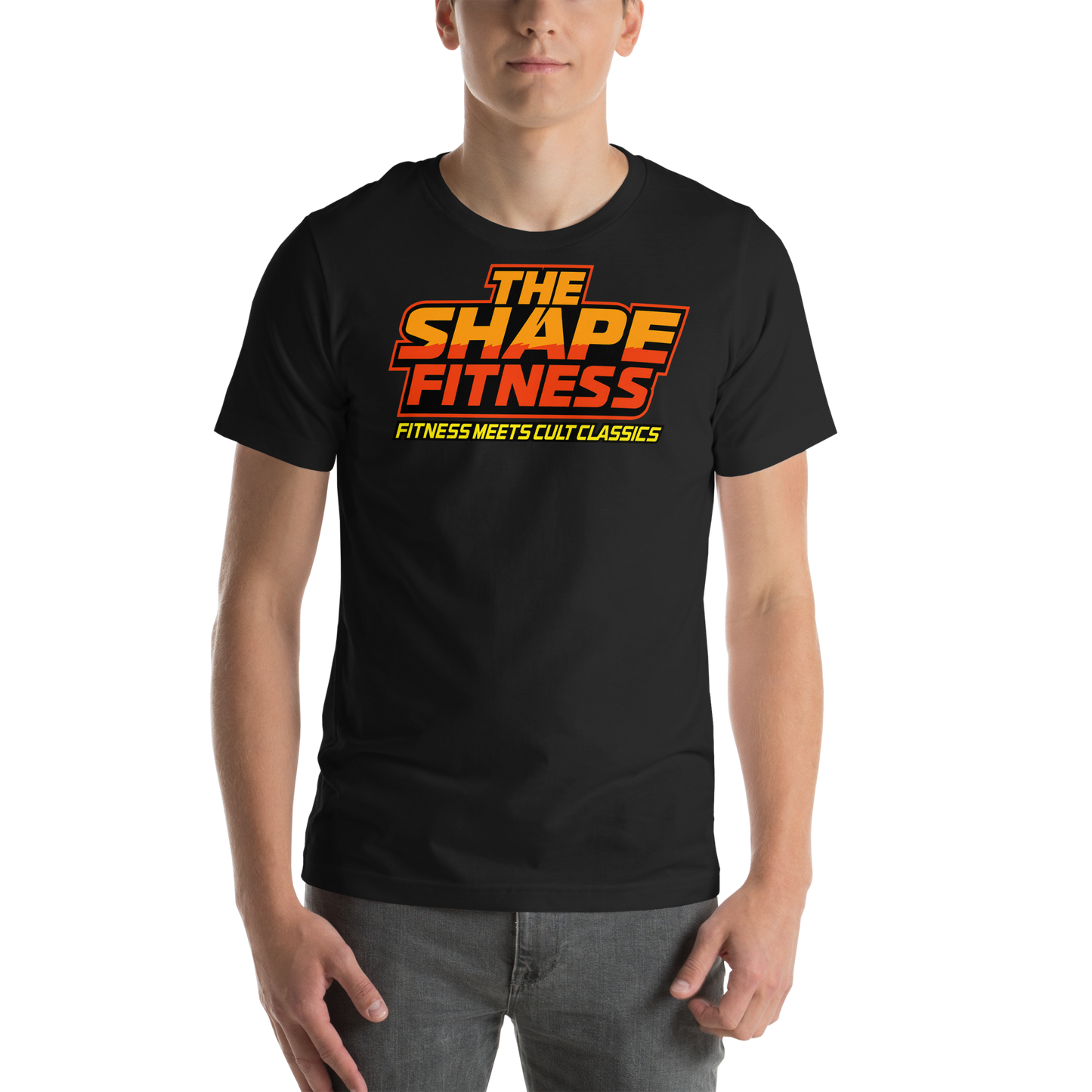 Heatwave Synthwave Logo Tee — Iron Demon Back Print | The Shape Fitness
